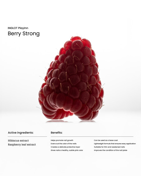INGLOT PLAYINN Berry Strong Nail Conditioner