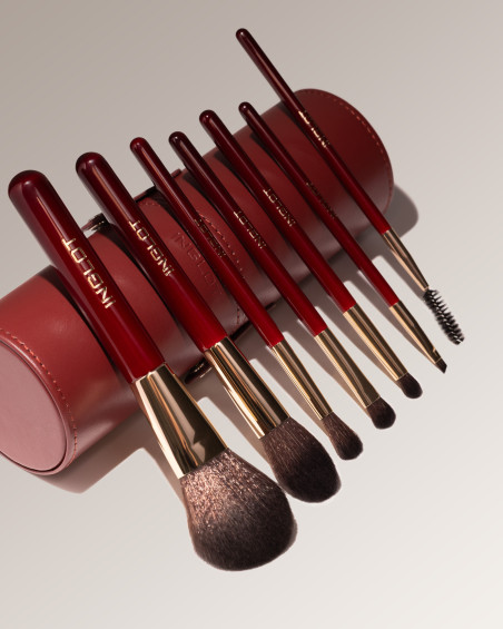 Brush Tube Makeup Set (Burgundy)
